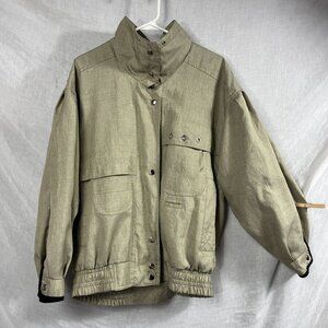 Vintage Neiman Marcus Full Zip Windbreaker Jacket Men L Oversized Baggy 90s Golf
